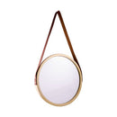 Espelho Decorativo Pequeno Redondo 33cm Champagne