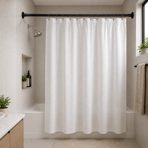 Tubo Extensível para Cortina 90cm a 1,40m -Preto