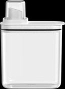 Dispenser Sabão Flow 1,5L Transparente Silicone Vedação Sistema Evita Desperdício