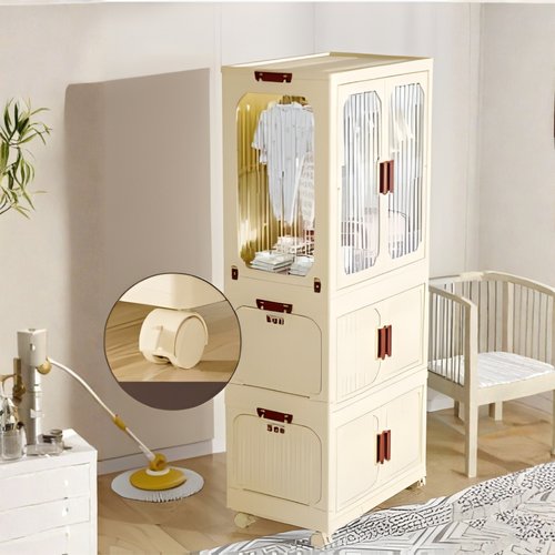Armário Vertical Dobrável Multiuso - Branco