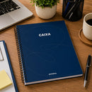 Livro Caixa Grande 100 Folhas - Azul