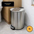 Lixeira Inox 5L Slim com Pedal