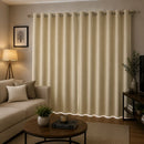 Cortina Black- out com ilhós 2,80m x 1,80m -  bege