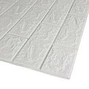 Placa Decorativa Papel de Parede Texturizado Branco
