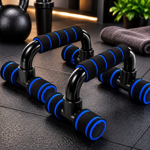 Apoios para Flexão de Braço com Pegadores Anatômicos Antiderrapantes - Sortida