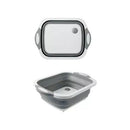 Bacia de Silicone Retrátil Multiuso - Cinza