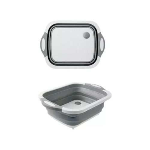 Bacia de Silicone Retrátil Multiuso - Cinza