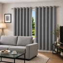 Cortina Blackout Pelicula C/Ilhos Cinza 280x180