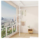 Cabideiro Vertical com 4 Braços Multiuso - Branco