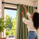 Tubo Extensível para Cortina 90cm a 2,10m - Preto