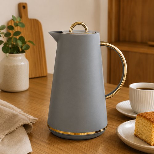 Garrafa Térmica de 1 Litro - Cinza