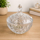 Bomboniere Diamond de Vidro com Tampa 19,5cm