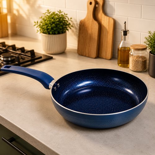 Frigideira Antiaderente cerâmica 24cm - Azul