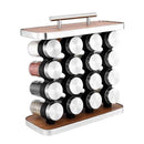 Conjunto 16 Potes de Condimentos Vidro 80ml - Inox
